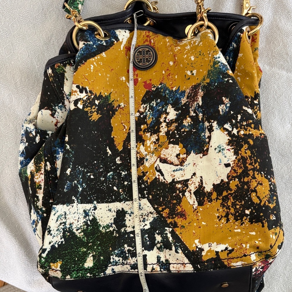 Tory Burch Designer-Inspired Multi‑Color Paint-Splatter Shoulder Bag - Picture 10 of 12